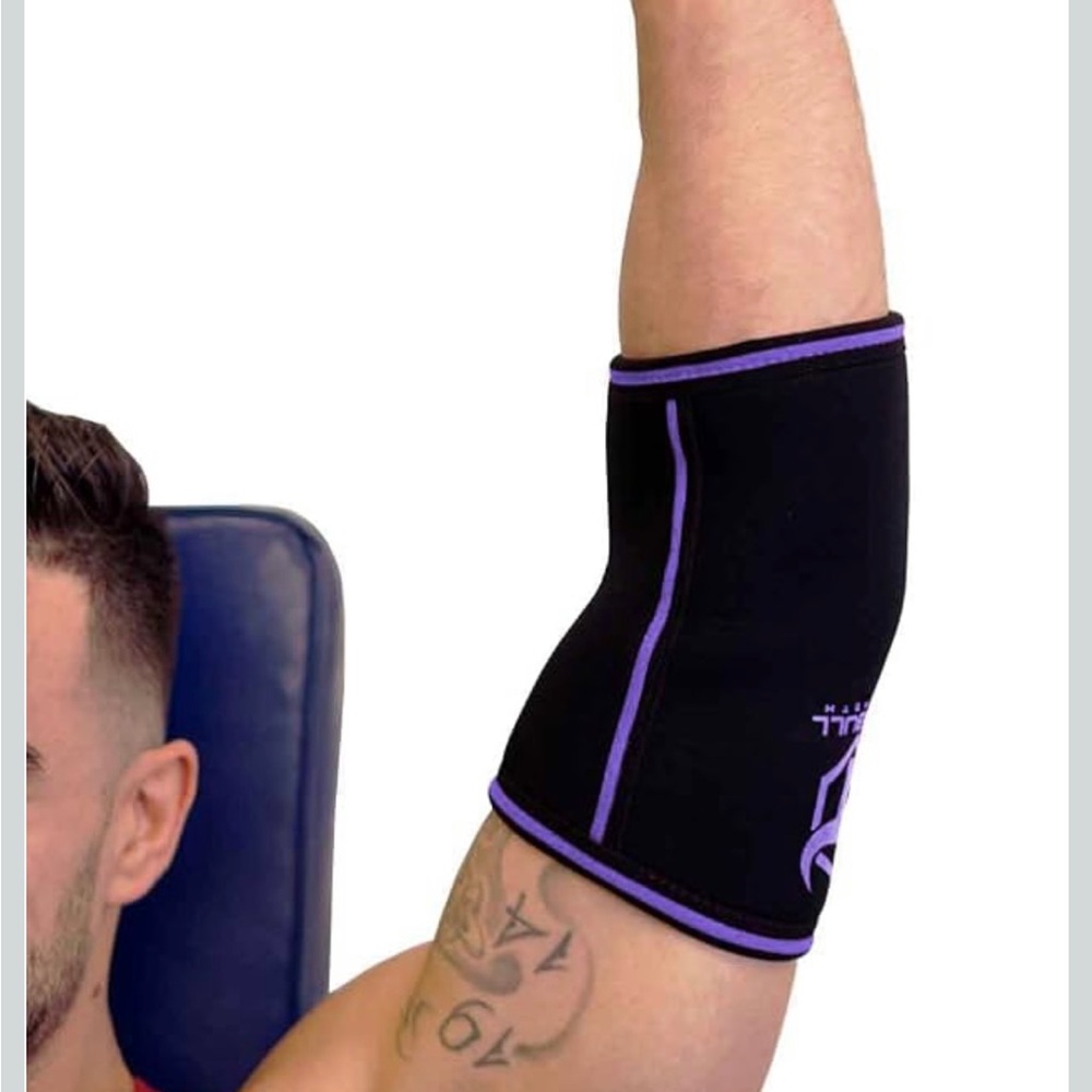 IRONBULL 5MM Elbow Sleeves High Performance Black/purple Sz#XS New